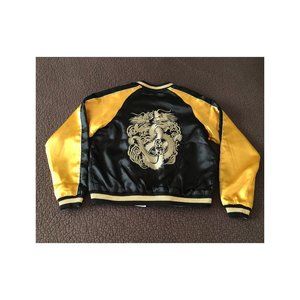 Reversible Sateen/Embroidered Bomber Jacket S/M
